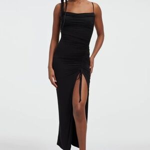 Good American Slinky Jersey Midi Dress